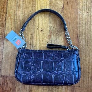 NWT Purple Leather Wilsons Leather Shoulder Bag